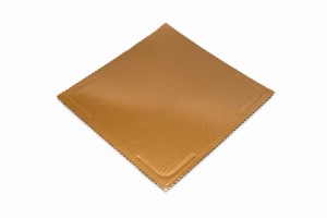 Podkład pod tort kwadratowy złoty gruby 25 x 25 cm opak. 20 szt.