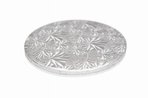 Podkład srebrny, gruby pod tort 27,5 cm