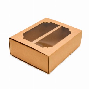Pudełko KRAFT  na 10 makaroników opak. 10 szt.